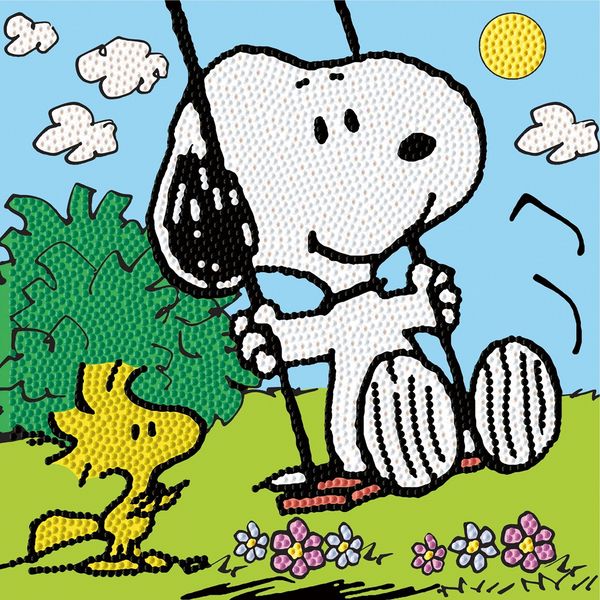 Produktbild: DIAMOND DOTZ - Diamond Painting Snoopy auf der Schaukel