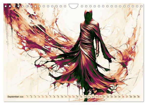 Produktbild: Silhouettes of change - Mystical nature spirits (Wall Calendar 2026 DIN A4 landscape), CALVENDO 12 Month Wall Calendar