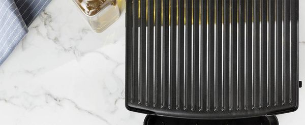 Produktbild: Princess 01.112425.01.001 Elektro Panini Grill Antihaftbeschichtung, Kontrollleuchte, klappbar Schwarz