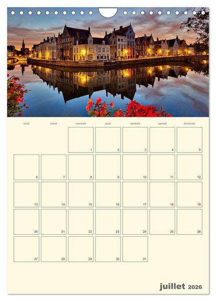 Produktbild: Comt&eacute; belge de Flandre (Calendrier mural 2026 DIN A4 horizontal), CALVENDO calendrier mensuel