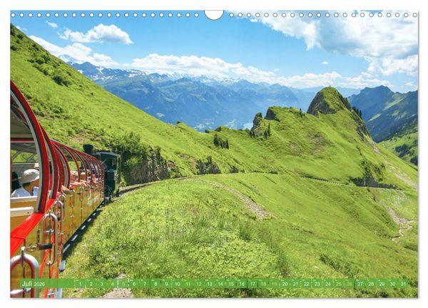 Produktbild: Im Zug durch Schweizer Berge (Wandkalender 2026 DIN A3 quer), CALVENDO Monatskalender