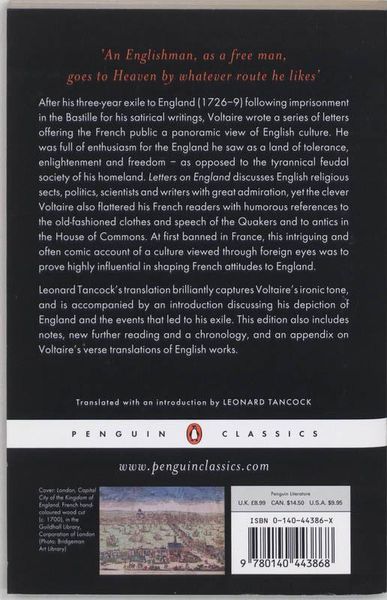Produktbild: Letters on England