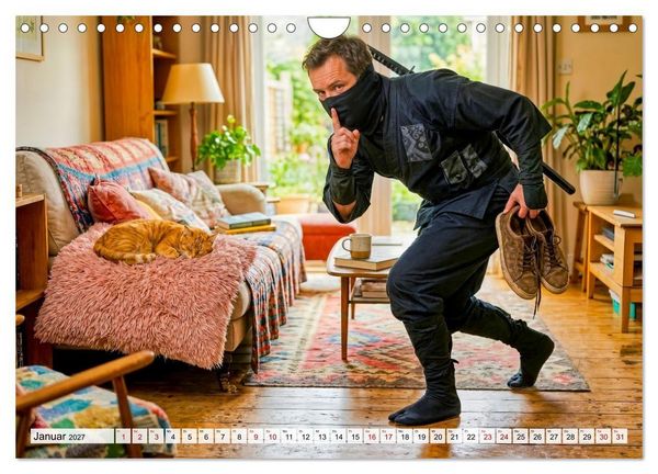 Produktbild: Typisch Katze! - Katzenalltag: Wir sind nur das Personal (Wandkalender 2027 DIN A4 quer), CALVENDO Monatskalender