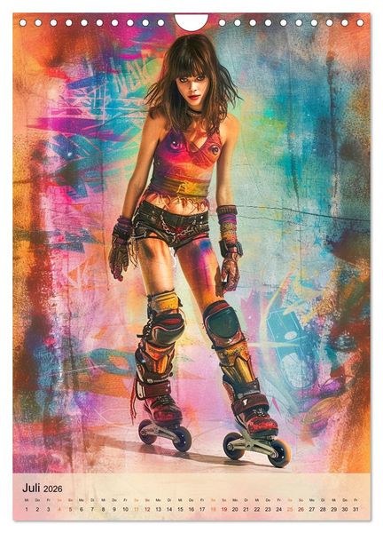 Produktbild: Rollerblades - einfach cool (Wandkalender 2026 DIN A4 hoch), CALVENDO Monatskalender