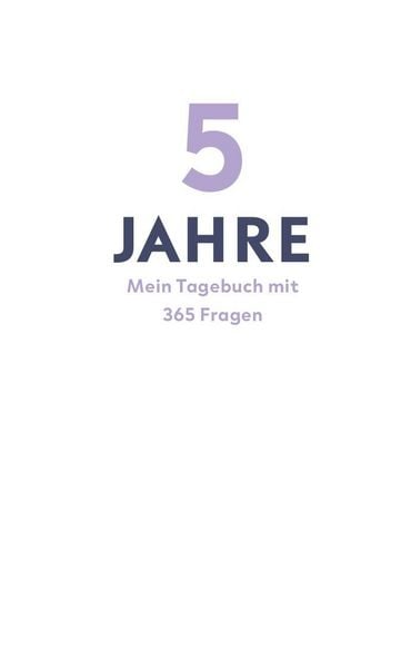 Produktbild: 5 Jahre - Mein Tagebuch mit 365 Fragen (Modern Design)