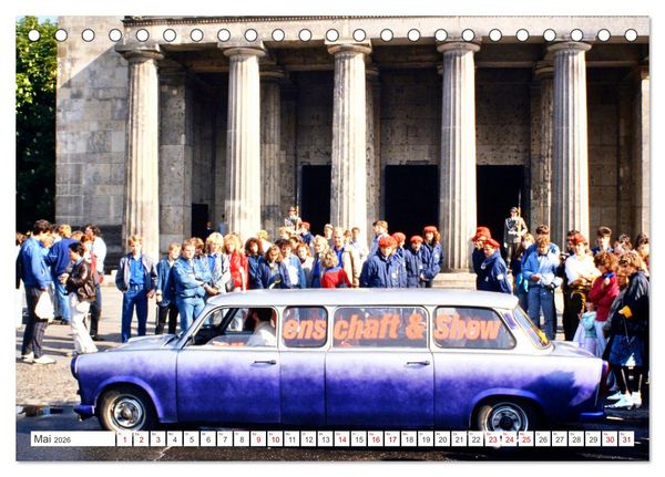 Produktbild: Trabi-Land DDR (Tischkalender 2026 DIN A5 quer), CALVENDO Monatskalender