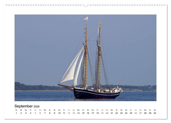 Produktbild: Segelschiffe auf dem Limfjord (hochwertiger Premium Wandkalender 2026 DIN A2 quer), Kunstdruck in Hochglanz
