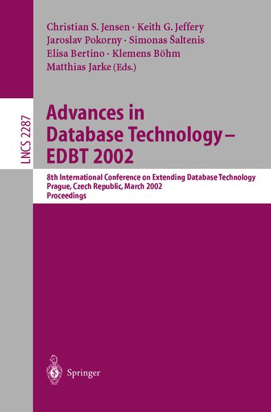 Produktbild: Advances in Database Technology - EDBT 2002