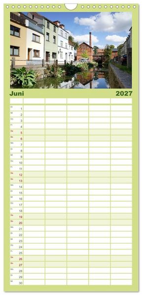 Produktbild: Familienplaner 2027 - Unser sch&ouml;nes Wismar mit 5 Spalten (Wandkalender, 21 x 45 cm) CALVENDO