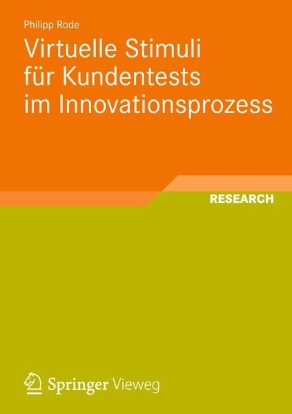 Produktbild: Virtuelle Stimuli f&uuml;r Kundentests im Innovationsprozess