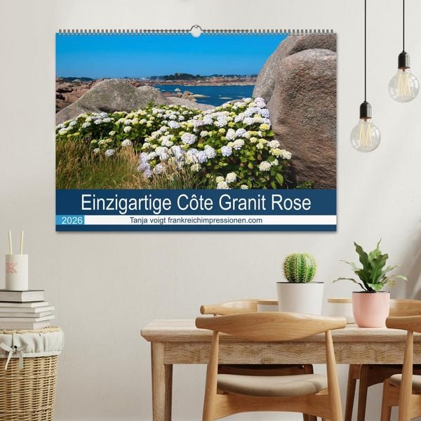 Produktbild: Einzigartige C&ocirc;te Granit Rose (Wandkalender 2026 DIN A2 quer), CALVENDO Monatskalender