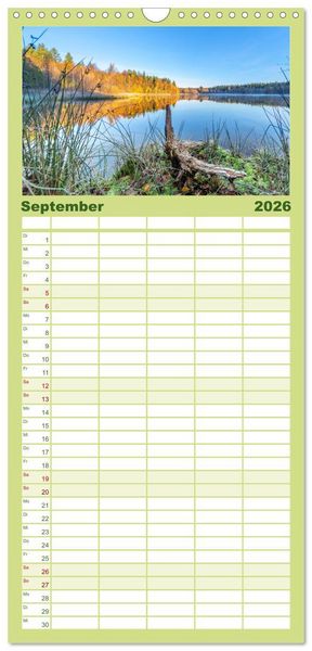 Produktbild: Familienplaner 2026 - Sch&ouml;nes Erzgebirge mit 5 Spalten (Wandkalender, 21 x 45 cm) CALVENDO