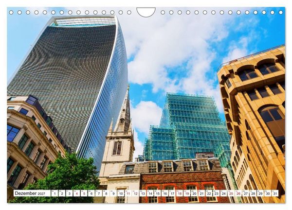 Produktbild: Architektonische Zeitspr&uuml;nge (Wandkalender 2027 DIN A4 quer), CALVENDO Monatskalender