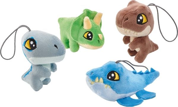 Produktbild: Jurassic World, Triceratops, 9 cm, Anh&auml;nger, 6 St&uuml;ck im Polybeutel