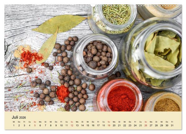 Produktbild: Aromatische Gew&uuml;rze. Die himmlischen Kostbarkeiten aus aller Welt (hochwertiger Premium Wandkalender 2026 DIN A2 quer), Kunstdruck in Hochglanz