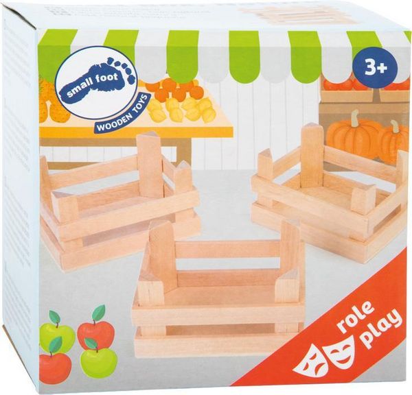 Produktbild: small foot 1808 - Holzkiste natur, klein, Zubeh&ouml;r f&uuml;r Kaufladen