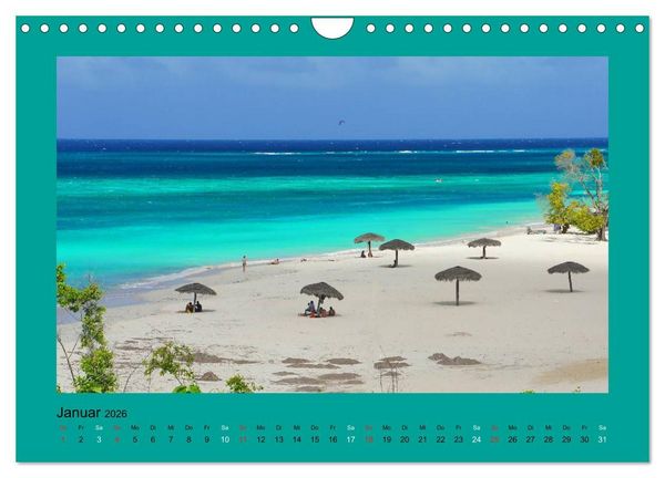 Produktbild: Die sch&ouml;nsten Str&auml;nde Karibik (Wandkalender 2026 DIN A4 quer), CALVENDO Monatskalender