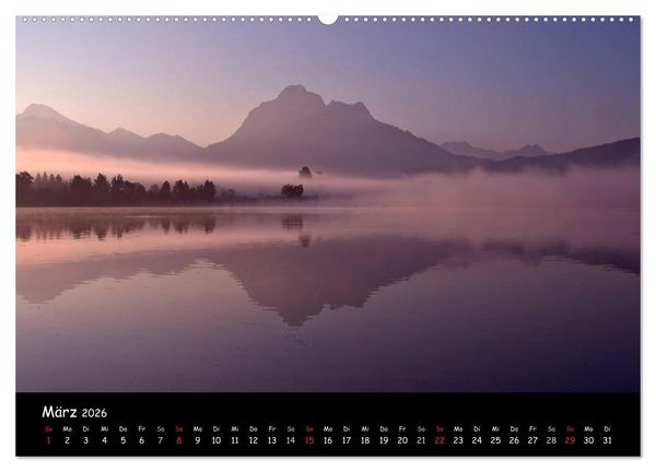 Produktbild: DIE ALPEN - Schroffe Gipfel und stille Seen (Wandkalender 2026 DIN A2 quer), CALVENDO Monatskalender