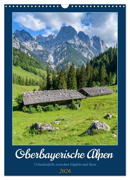 Produktbild: Oberbayerische Alpen (Wandkalender 2026 DIN A3 hoch), CALVENDO Monatskalender
