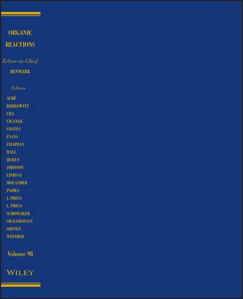 Produktbild: Organic Reactions, Volume 98