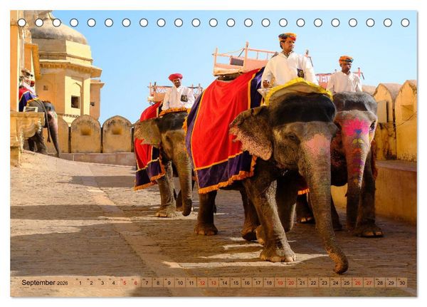 Produktbild: Eine Reise durch Rajasthan (Tischkalender 2026 DIN A5 quer), CALVENDO Monatskalender