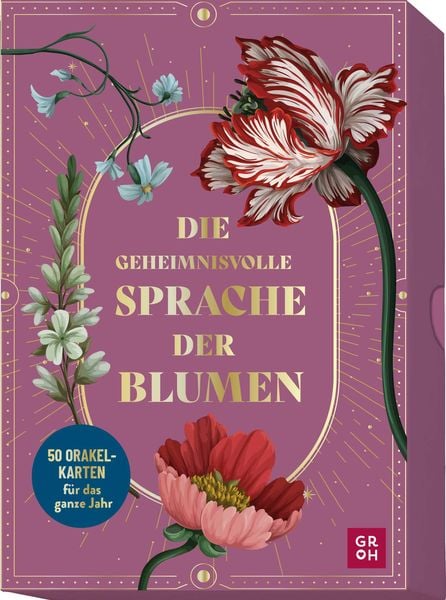 Produktbild: Die geheimnisvolle Sprache der Blumen &ndash; 50 Orakelkarten f&uuml;r das ganze Jahr