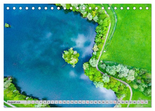 Produktbild: Ausblicke - Mittelhessen von Oben (Tischkalender 2026 DIN A5 quer), CALVENDO Monatskalender