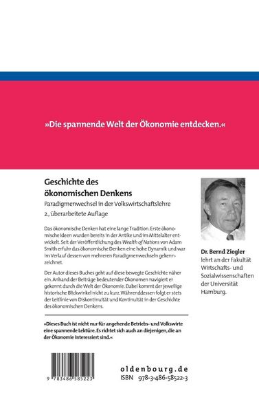 Produktbild: Geschichte des &ouml;konomischen Denkens