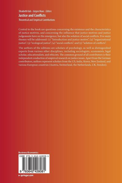 Produktbild: Justice and Conflicts