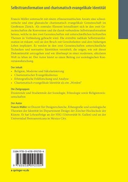 Produktbild: Selbsttransformation und charismatisch evangelikale Identit&auml;t