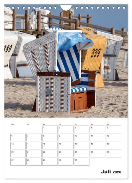 Produktbild: Sankt Peter-Ording Sonne, Strand und Meer (Wandkalender 2026 DIN A4 hoch), CALVENDO Monatskalender