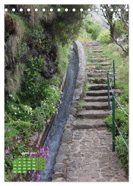 Produktbild: Levadas auf Madeira. Wildromantische Wanderwege (Tischkalender 2027 DIN A5 hoch), CALVENDO Monatskalender