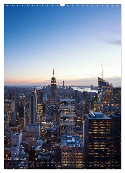 Produktbild: New York - the WOW-city (Wandkalender 2026 DIN A2 hoch), CALVENDO Monatskalender