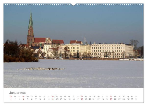 Produktbild: Schwerin - Impressionen (Wandkalender 2026 DIN A2 quer), CALVENDO Monatskalender
