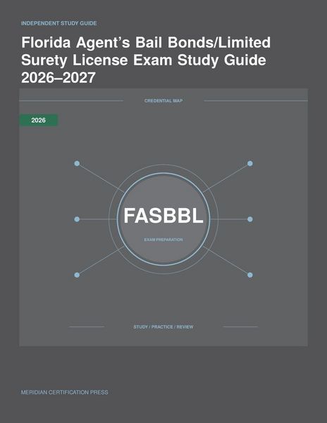 Produktbild: Florida Agent's Bail Bonds/Limited Surety License Exam Study Guide 2026-2027