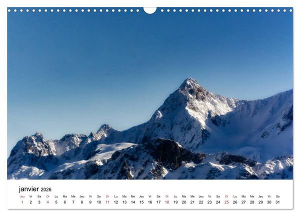 Produktbild: Le massif de Belledonne, vues sur les Alpes (Calendrier mural 2026 DIN A3 vertical), CALVENDO calendrier mensuel
