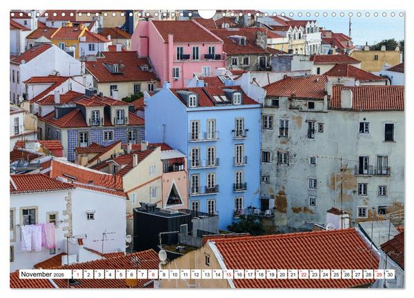 Produktbild: Bezauberndes Lissabon (Wandkalender 2026 DIN A3 quer), CALVENDO Monatskalender