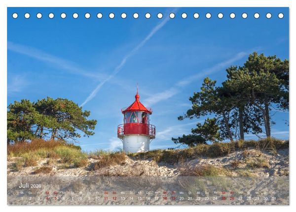 Produktbild: Inseelfeeling - Hiddensee (Tischkalender 2026 DIN A5 quer), CALVENDO Monatskalender