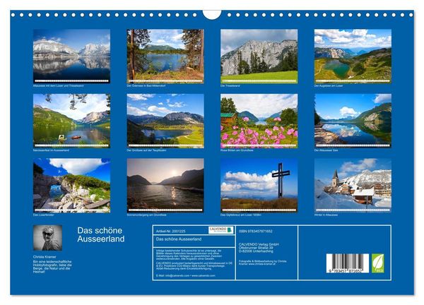 Produktbild: Das sch&ouml;ne Ausseerland (Wandkalender 2026 DIN A3 quer), CALVENDO Monatskalender