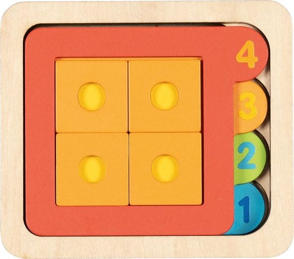 Produktbild: Schichtenpuzzle Zahlen und geometrische Formen