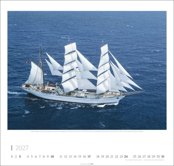 Produktbild: Tall Ships Kalender 2027