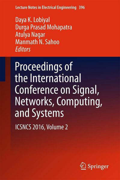Produktbild: Proceedings of the International Conference on Signal, Networks, Computing, and Systems