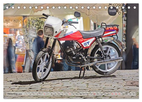 Produktbild: Oldtimer Mopeds - fotografiert von Michael Allmaier (Tischkalender 2026 DIN A5 quer), CALVENDO Monatskalender