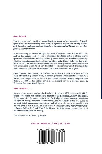 Produktbild: Strict Convexity and Complex Strict Convexity
