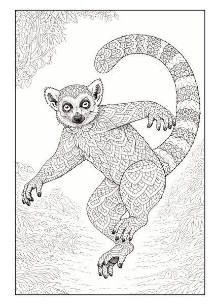 Produktbild: Mandala Tiere Malbuch f&uuml;r Erwachsene mit 50 sch&ouml;nen Ausmalmotiven