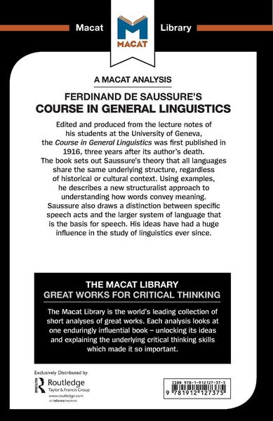 Produktbild: An Analysis of Ferdinand de Saussure's Course in General Linguistics