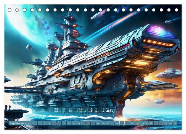 Produktbild: Kriegsschiffe Anbruch einer neuen &Auml;ra (Tischkalender 2026 DIN A5 quer), CALVENDO Monatskalender