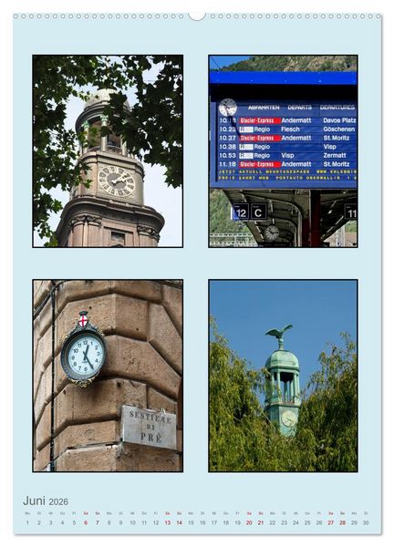 Produktbild: Uhr-Zeiten (Wandkalender 2026 DIN A2 hoch), CALVENDO Monatskalender