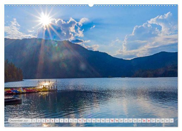 Produktbild: Malerische Bergseen in den bayerischen Alpen (Wandkalender 2027 DIN A2 quer), CALVENDO Monatskalender