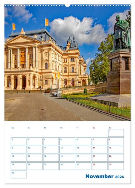 Produktbild: Residenzstadt Schwerin - Mecklenburg-Vorpommern - Terminplaner (hochwertiger Premium Wandkalender 2026 DIN A2 hoch), Kunstdruck in Hochglanz